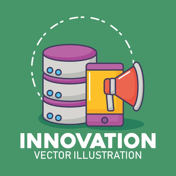 Innovación tecnología imagen — Vector de stock