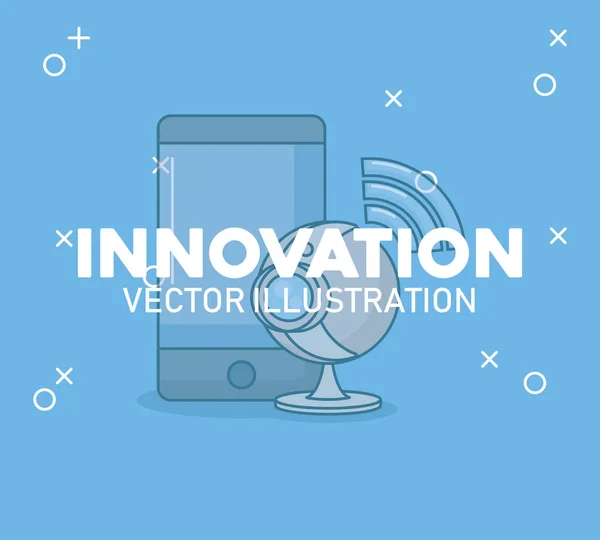 Innovation technologie image — Image vectorielle