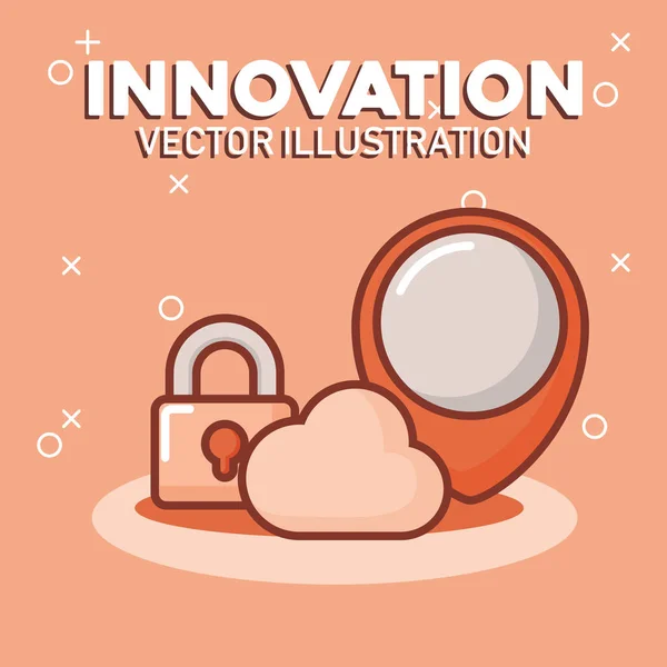 Innovation technology image — Stock Vector