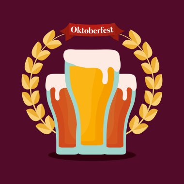 Oktoberfest bira cam etiketle