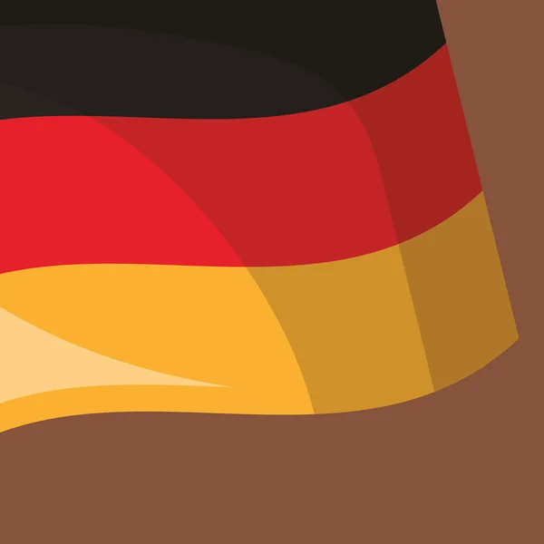 Icona isolata della bandiera germania — Vettoriale Stock