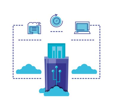 bulut bilgi işlem ağ usb bellek ile