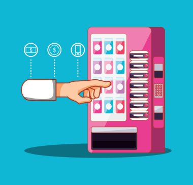 İçecek makinesi elektronik Klozette dispenser kullanarak ele
