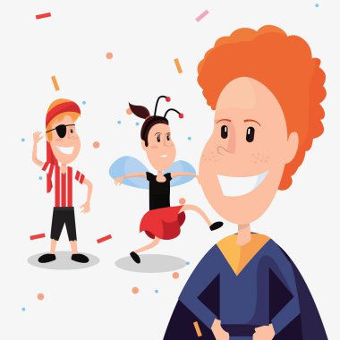 Cadılar Bayramı insanlar customes