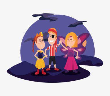 Cadılar Bayramı insanlar customes