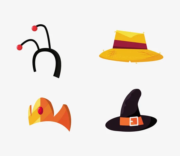 Gente de Halloween customes — Vector de stock