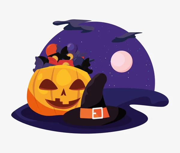 Jour de célébration d'Halloween — Image vectorielle