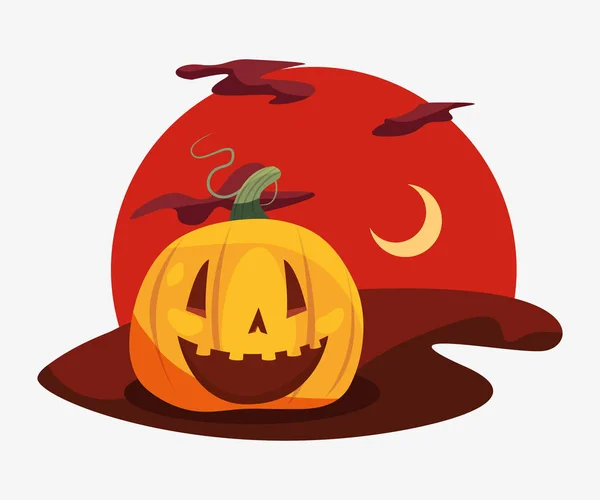 День празднования Хэллоуина — стоковый вектор