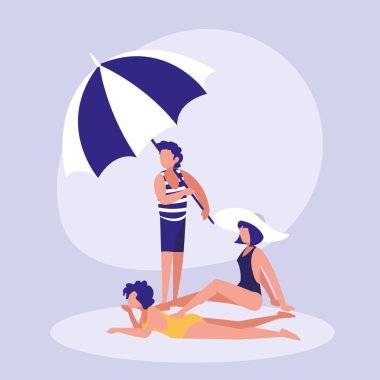 insanlar mayo ile Beach