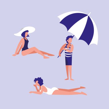 insanlar mayo ile Beach