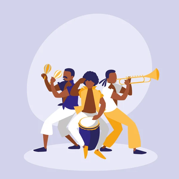 Mambo band avatar personaggio — Vettoriale Stock