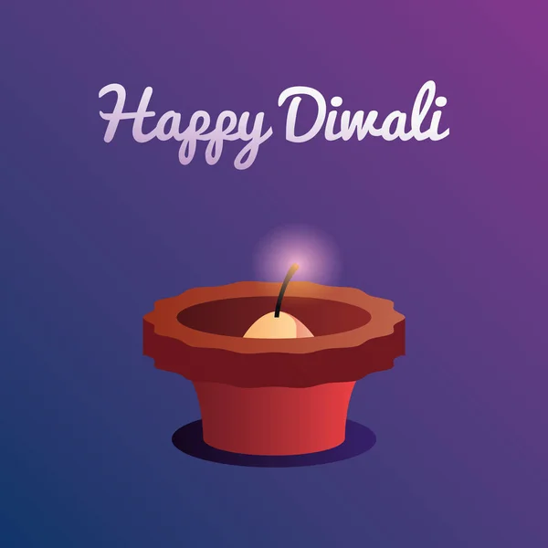 Fröhliche Diwali-Feier — Stockvektor