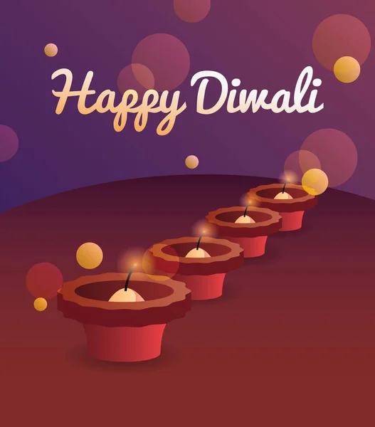 Fröhliche Diwali-Feier — Stockvektor