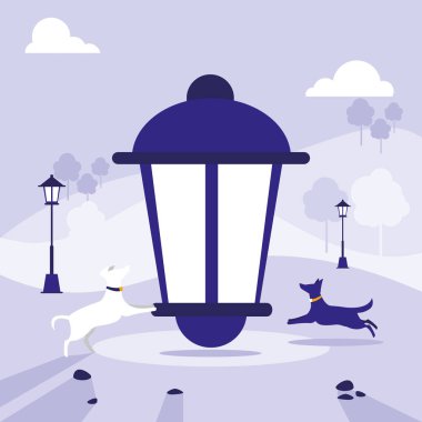 sahne park izole simgesi