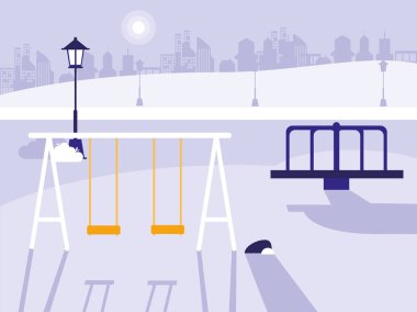 Park bahçesi izole simgesiyle