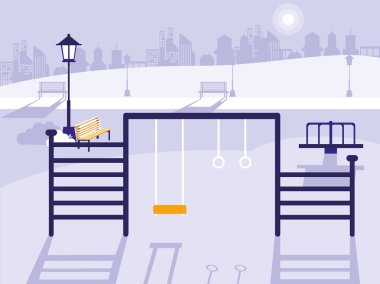 Park bahçesi izole simgesiyle