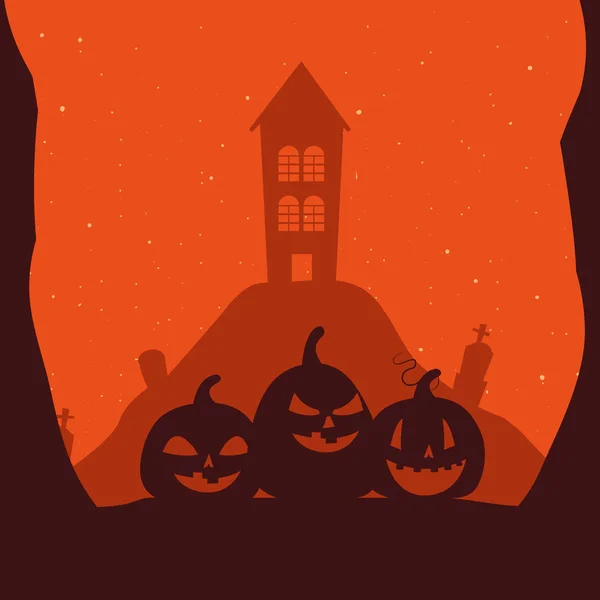 Süßes fröhliches Halloween — Stockvektor