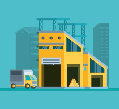 Ambar kamyon teslim hizmeti ile bina