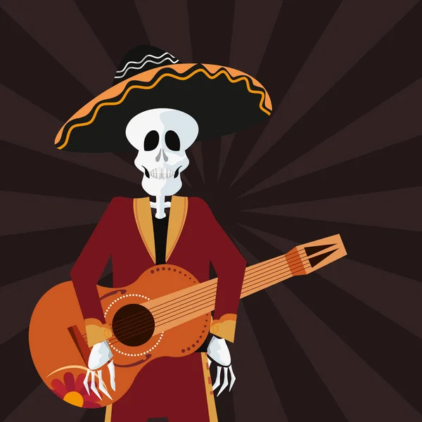 Día de los muertos Celebración — Archivo Imágenes Vectoriales