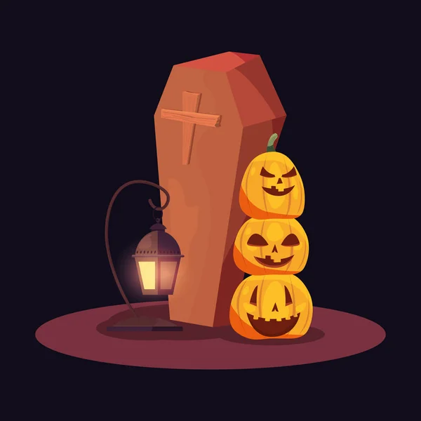 Dolce felice giorno di Halloween — Vettoriale Stock