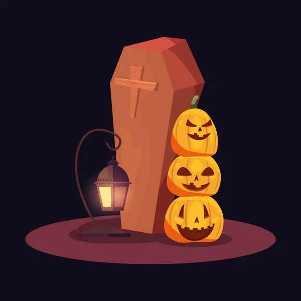 Dulce feliz día de halloween — Vector de stock