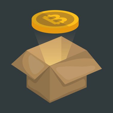 karton kutu ile sanal sikkeleri