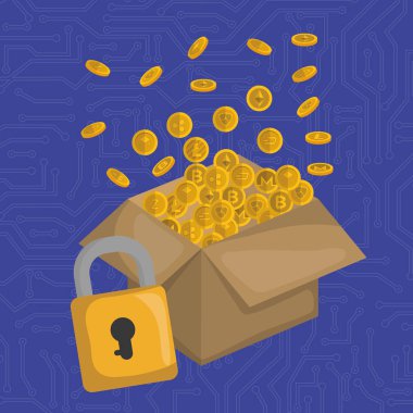 karton kutu ile sanal sikkeleri