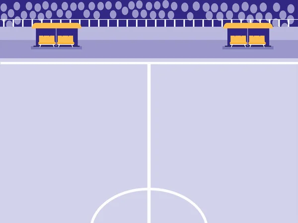 Stade de football scène de football — Image vectorielle