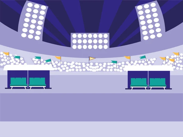Izolované ikona stadion scény — Stockový vektor