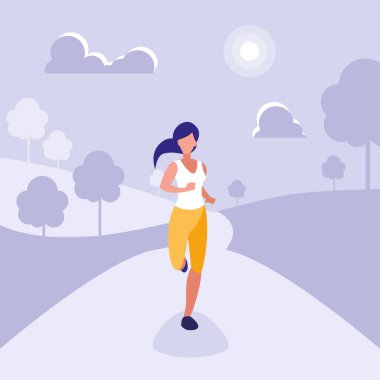 Kadın atlet karakter çalıştırıyor