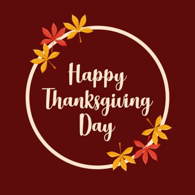 Şükran günü çerçevesinde yapraklar