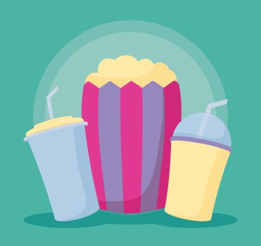 patlamış mısır şişe içki ile