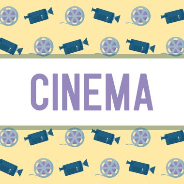 fotoğraf makinesi ile teyp reel sinema desen