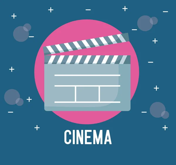 Clapboard directeur de l'icône du cinéma — Image vectorielle