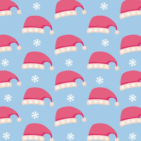 Chapéu de padrão de ícone de Natal —  Vetores de Stock
