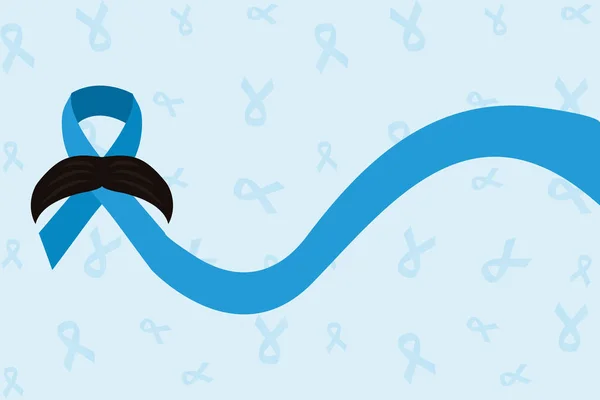 Movember día del cáncer de próstata — Vector de stock