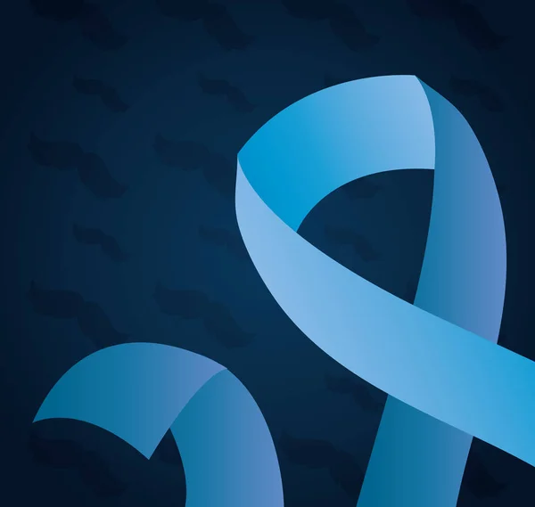 Dia de câncer de próstata movember — Vetor de Stock