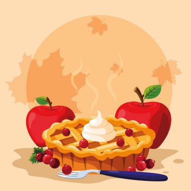 Şükran günü için elmalı pasta