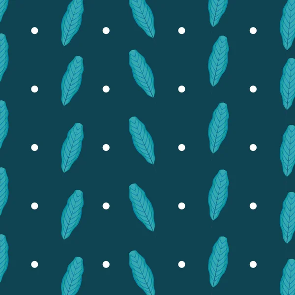 Tropiska löv ikonen mönster — Stock vektor