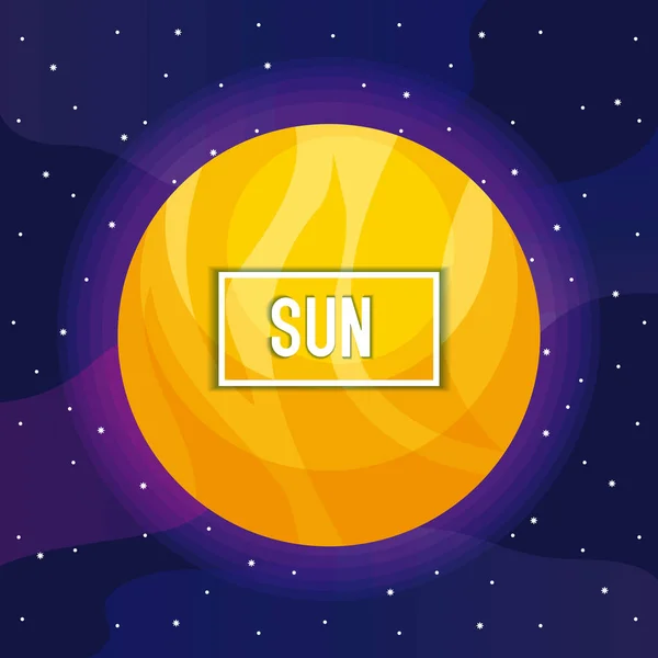 Ícone do universo estrela sol —  Vetores de Stock