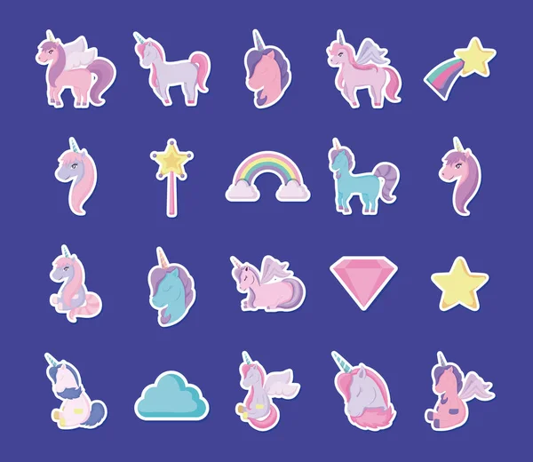 Set de arte para crea tus pegatinas de unicornios