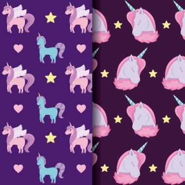 şirin unicorn peri masalı kalıplarının