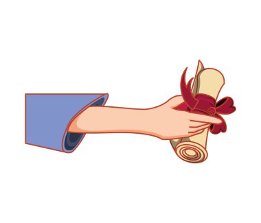 Mezuniyet belgesi ile el