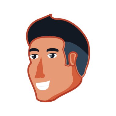 Genç adam avatar karakter Başkanı