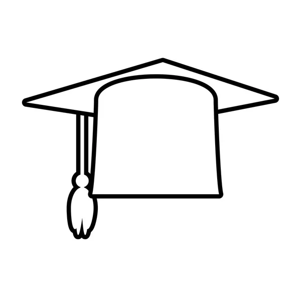 Иконка выпускника шапки — стоковый вектор