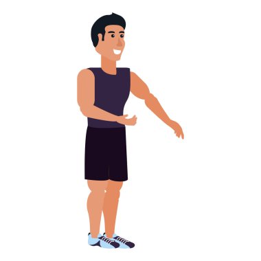 genç atletik erkek avatar karakter