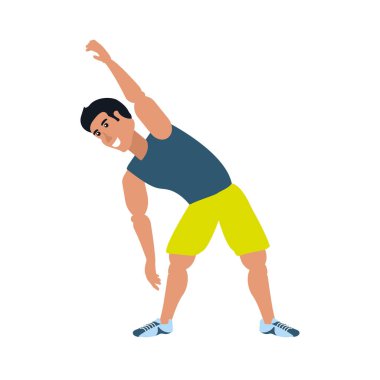 germe yapan genç atletik erkek