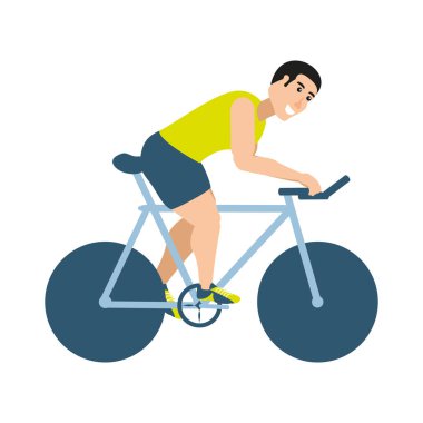 Bisiklet genç atletik erkek