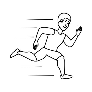 Avatar karakter çalışan genç atletik erkek