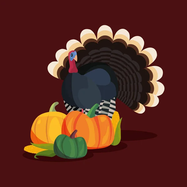 Happy thanksgiving celebrate — Stock Vector
